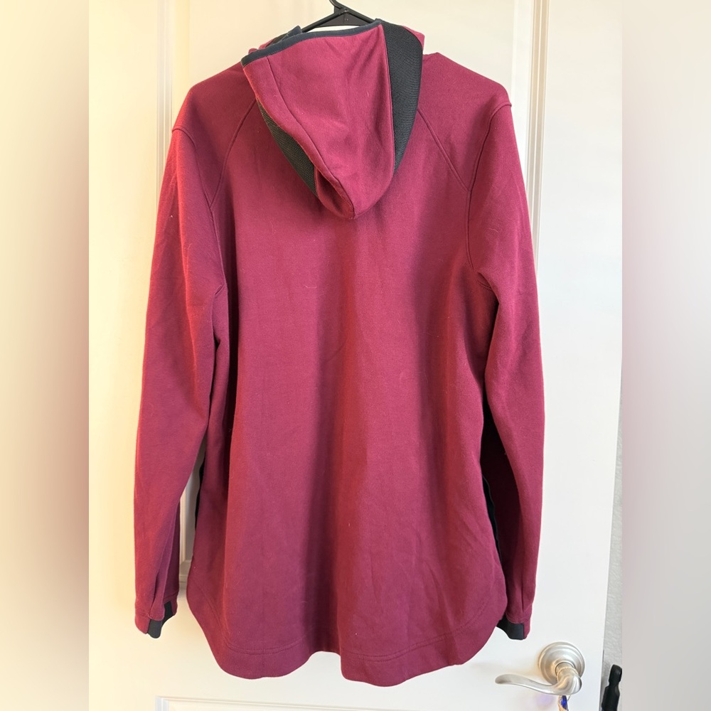 Nike Showtime Maroon Dri-FIT Hoodie Full Zip - Picture 2 of 4